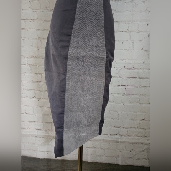 Celeb Boutique Vintage Leather Dress with Snake Contrast | Gray | Small | EUC - Picture 10 of 13